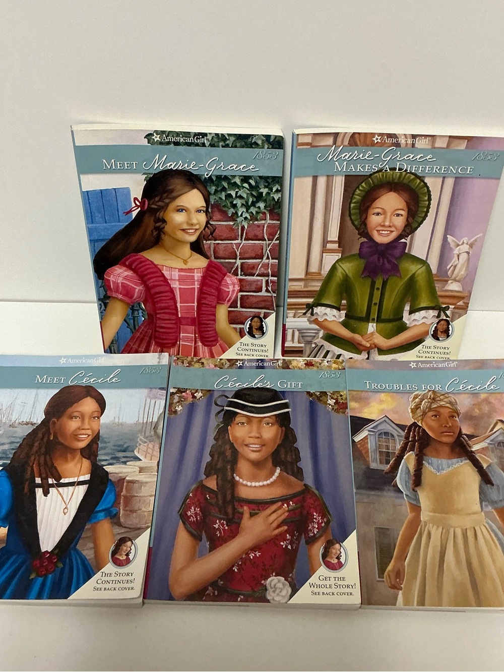 American Girl Marie-Grace & Cecile Books -Set of 5